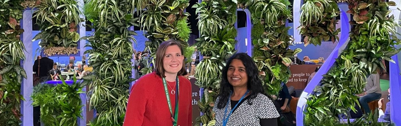 tamsin and aarti cop26