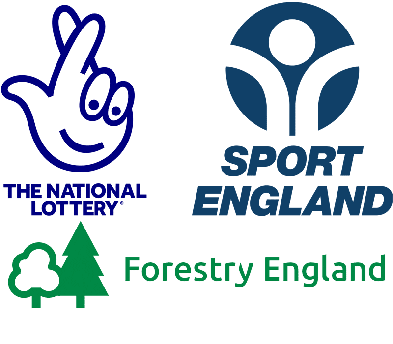 National Lottery, Sport England, Forestry Commission logos
